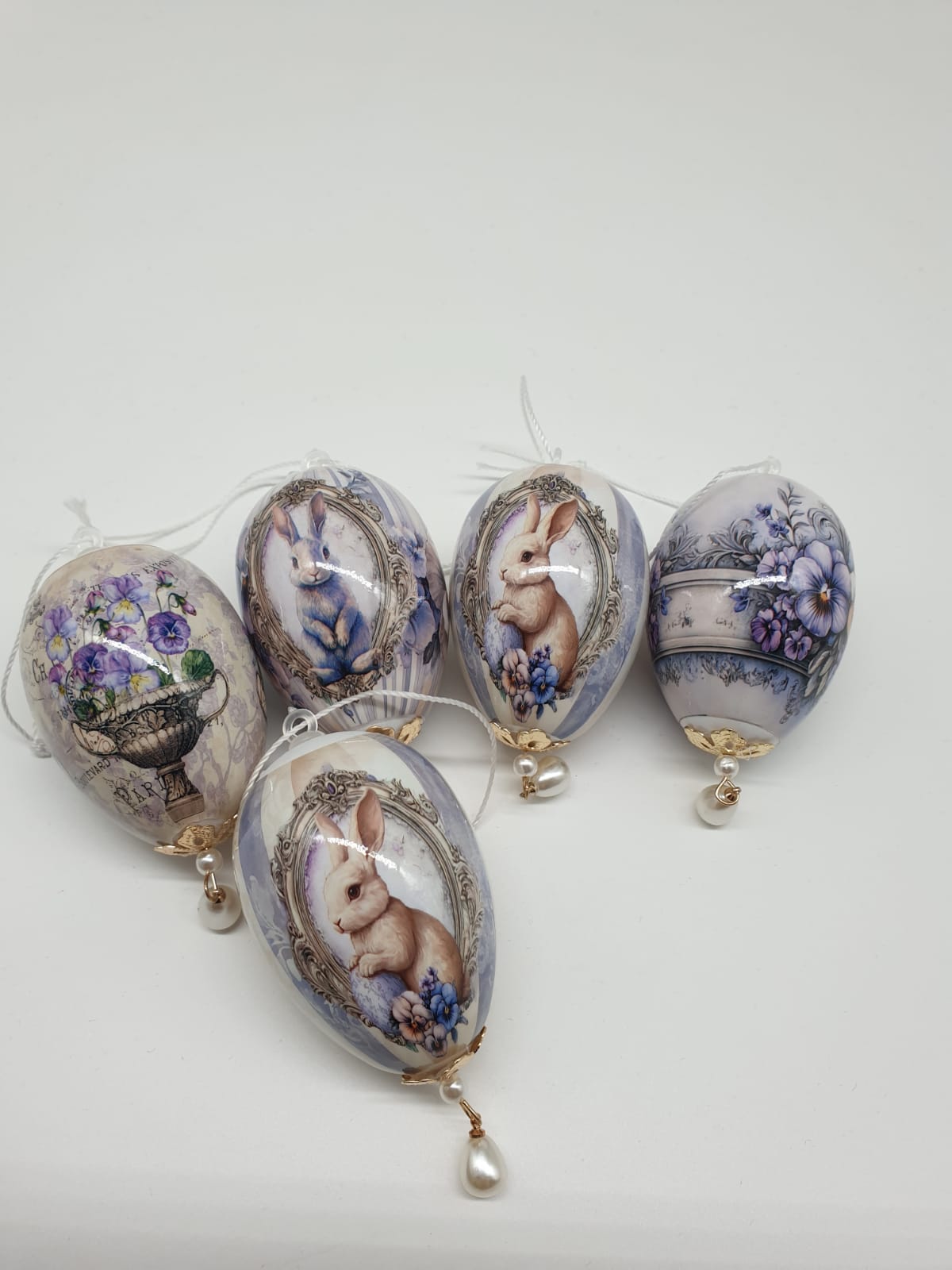 Ostereier Vintage 5er Set