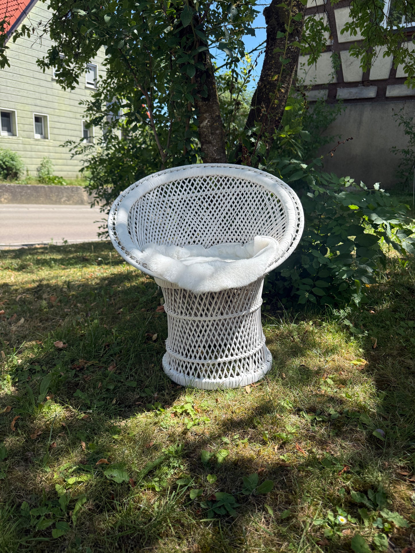 Shabby Chic - Kinder Korbsessel
