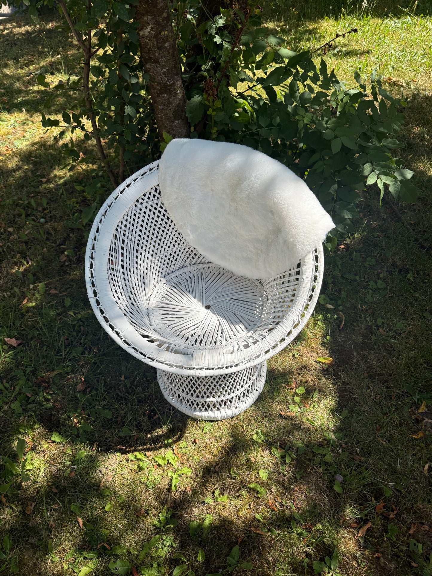 Shabby Chic - Kinder Korbsessel