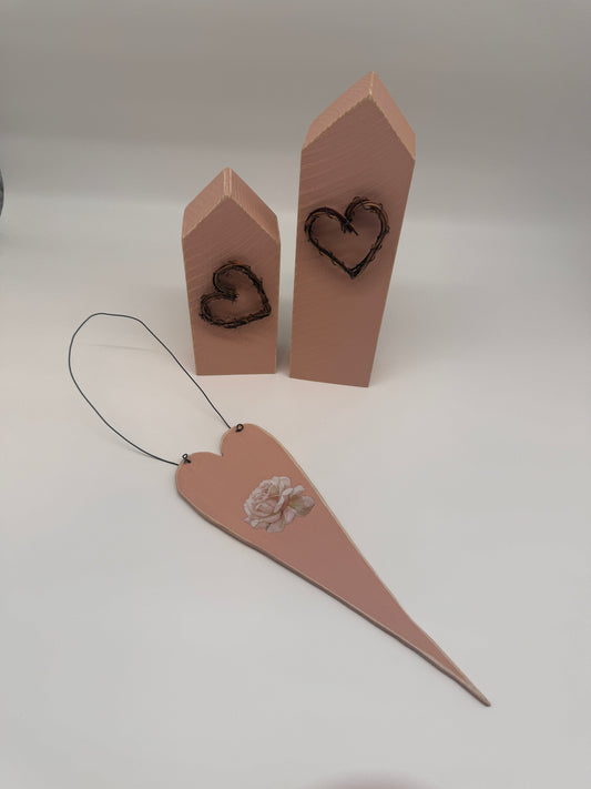 Shabby Chic - Holzdeko Set