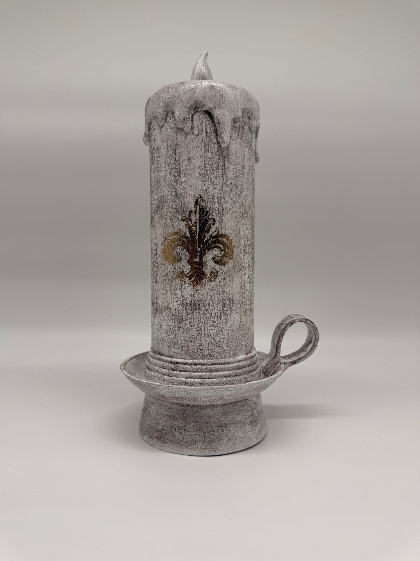 Shabby Chic - / Vintage LED Kerze