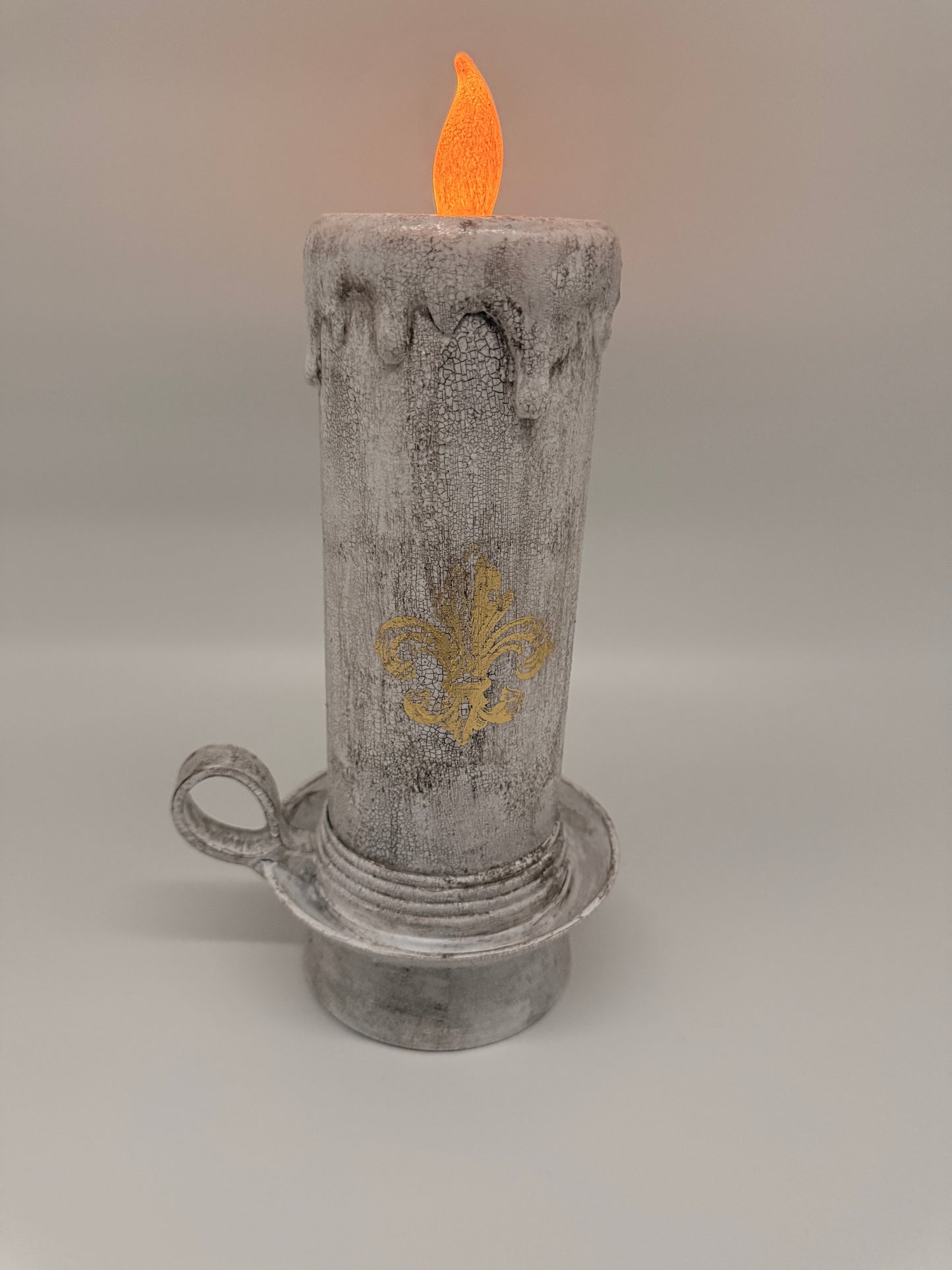 Shabby Chic - / Vintage LED Kerze