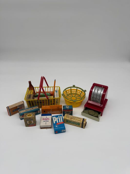 Antikes Puppen - Kaufladen Konvolut