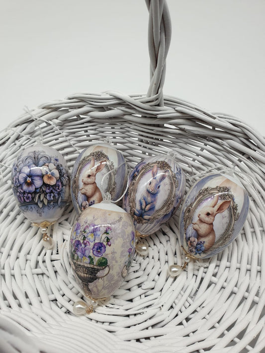 Ostereier Vintage 5er Set